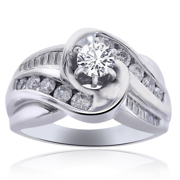 0.70 Carat F-I1 Natural Diamond Engagement Ring - Picture 3 of 5